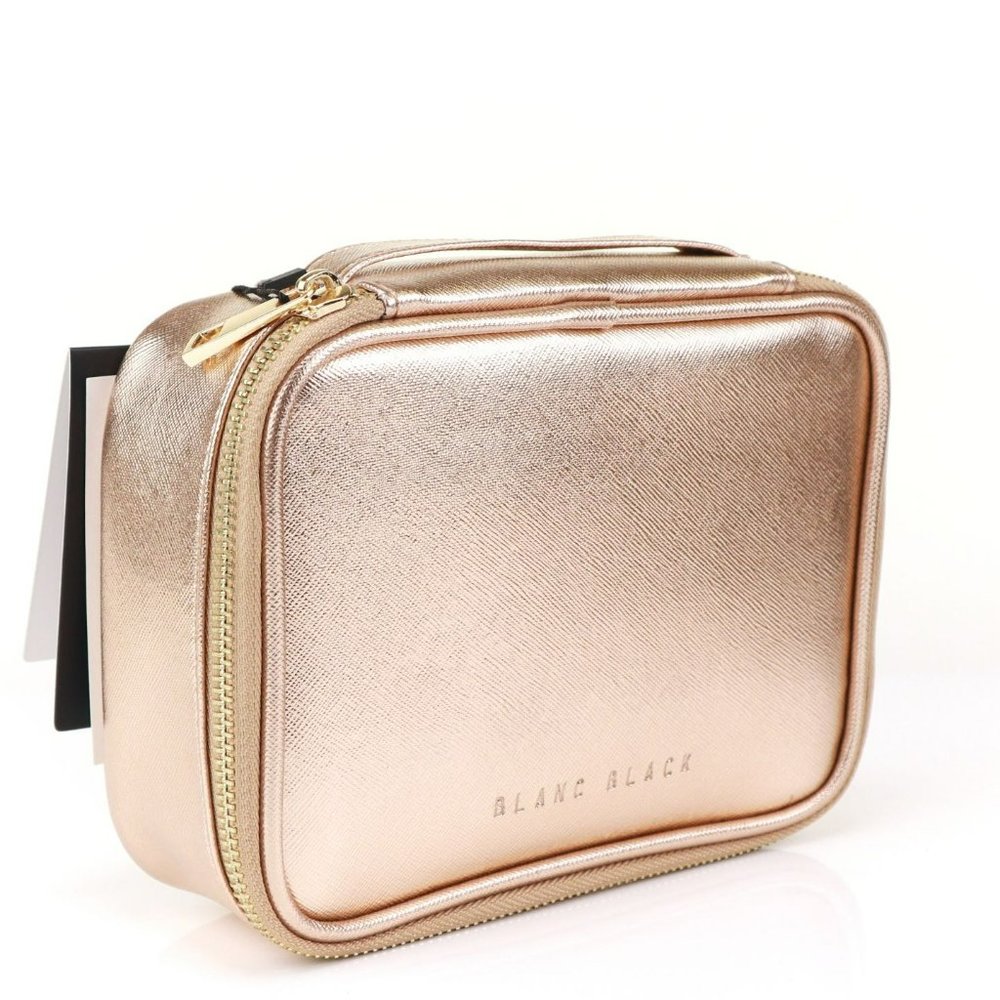 NEW Blanc Cosmetic Case Pouch in Rose Gold